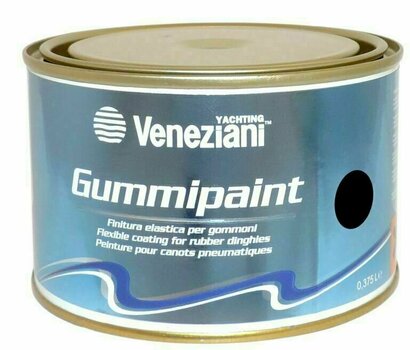 Kleurlak voor de boot Veneziani Gummipaint Black 375ml - 1