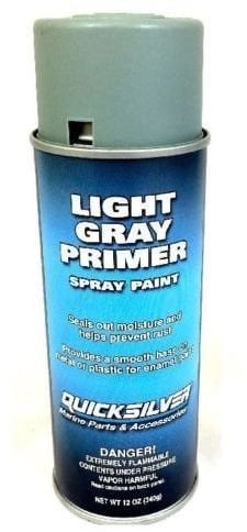 Marine Paint Quicksilver Light Gray Primer Spray