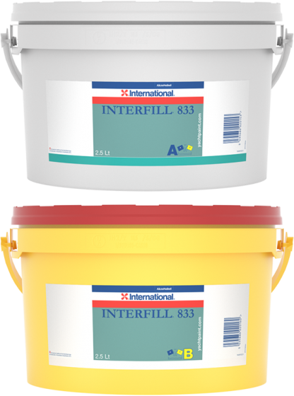 Polyester, epoxy International Interfill 833 Green Standard