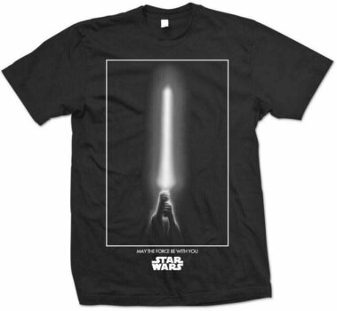 T-Shirt Star Wars T-Shirt The Force Black XL - 1