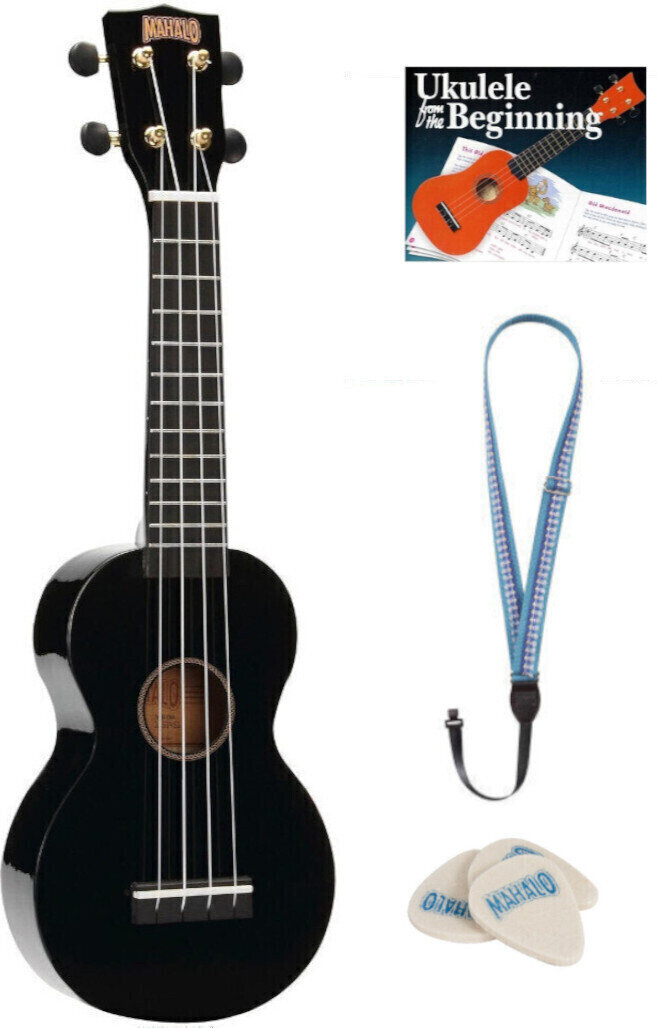Soprano ukulele Mahalo MR1-BK SET Soprano ukulele Črna