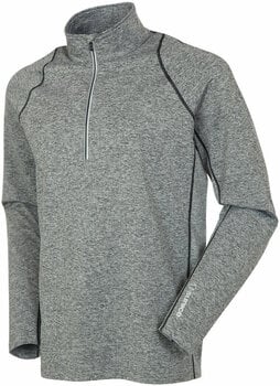 Hoodie/Sweater Sunice Tobey Lightweight Half Z Charcoal Melange/Black L - 1