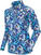 Pulover s kapuco/Pulover Sunice Megan Superlite FX Strech Womens Sweater Violet Blue Flash Print XS