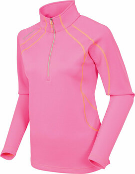 Mikina/Svetr Sunice Women Megan Layers Pullover Neon Pink/Heat Wave M