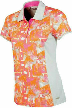 Polo-Shirt Sunice Abigail Printed Polo - M Oyster Flash Print/Neon Pink XS - 1