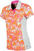 Koszulka Polo Sunice Abigail Printed Polo - M Oyster Flash Print/Neon Pink XS