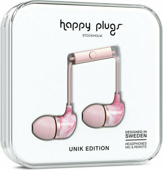 Sluchátka do uší Happy Plugs In-Ear Pink Marble - 1