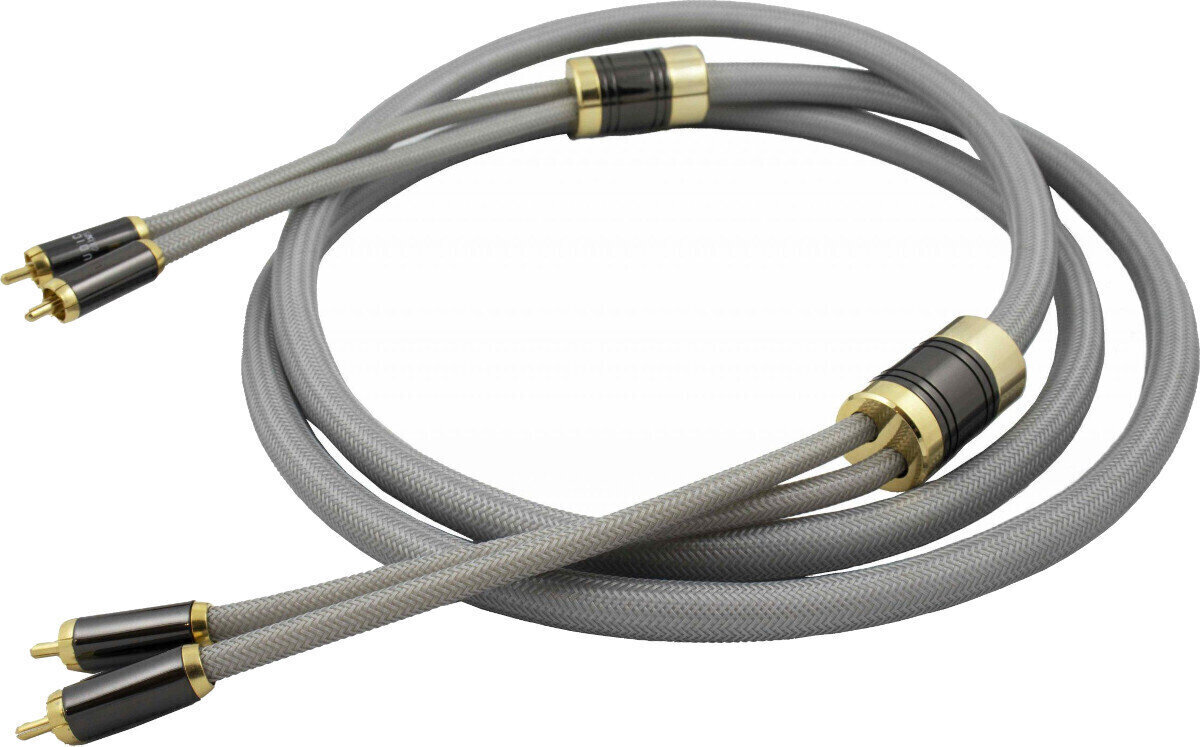 Cable de audio Hi-Fi Ludic Magica Interlink 2 RCA - 2 RCA 100 cm Gris Cable de audio Hi-Fi