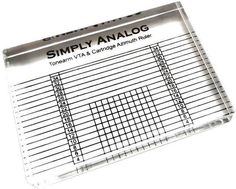 Herramientas de alineación de agujas Simply Analog Tonearm VTA & Cartridge Azimuth Ruler
