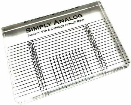 Stylus-needle alignment tools Simply Analog Tonearm VTA & Cartridge Azimuth Ruler - 1