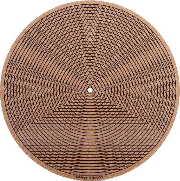 Slipmat Simply Analog Tricircle CORK Slipmat Braun