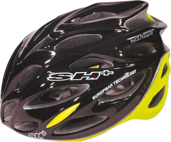 Cyklistická helma SH+ Shot Black/Fluo Yellow UNI Cyklistická helma