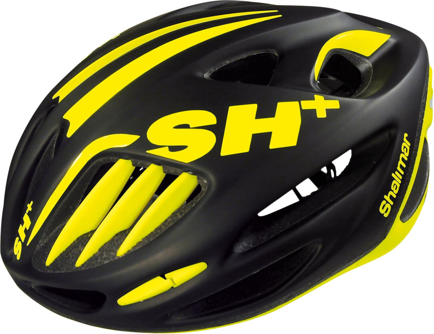 Каска за велосипед SH+ Shalimar  PRO Black Matt/Fluo Yellow 53-58 Каска за велосипед