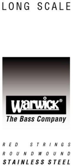 Corde de basse à l'unité Warwick 42045 Corde de basse à l'unité