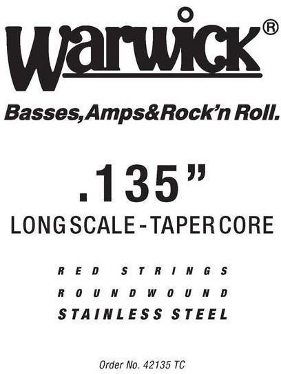 Samostatná struna pro baskytaru Warwick 42130-TC Samostatná struna pro baskytaru