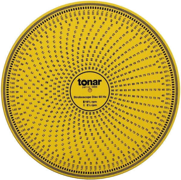 Disc cu stroboscop Tonar Acrylic Disc cu stroboscop Yellow
