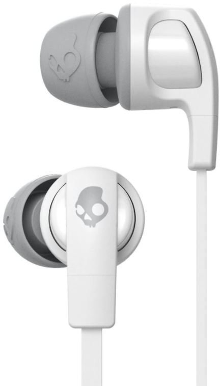 Bezprzewodowe słuchawki douszne Skullcandy Smokin’ Buds 2 Wireless Biała-Chrom