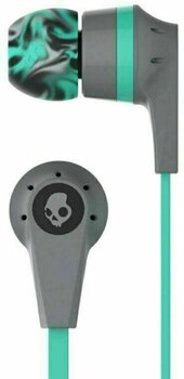 En la oreja los auriculares Skullcandy INK´D 2 Earbud Gray/Mint - 1