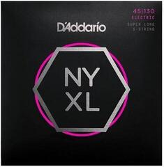 Χορδές για 5χορδη Μπάσο Κιθάρα D'Addario NYXL45130SL Χορδές για 5χορδη Μπάσο Κιθάρα