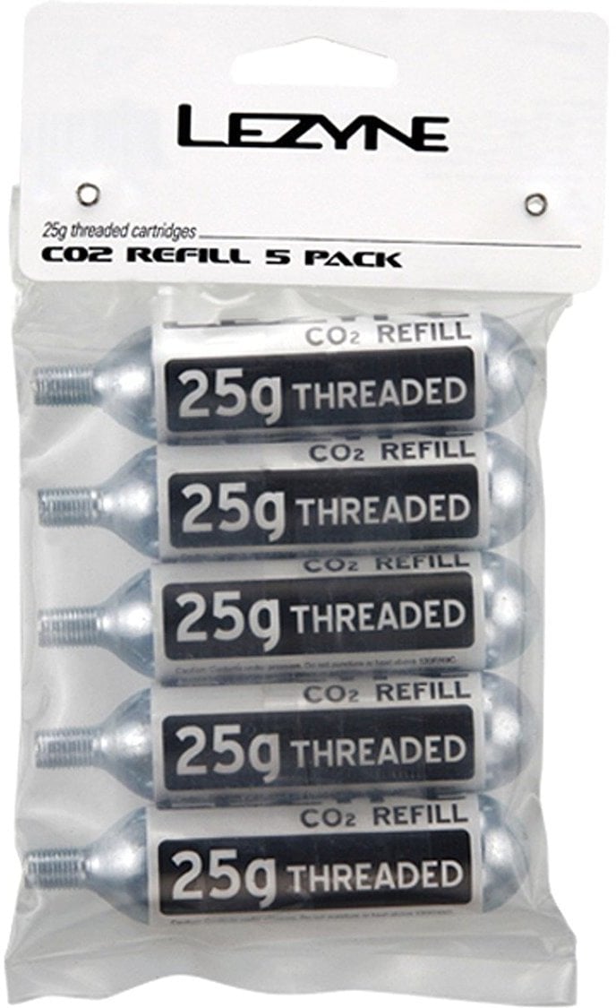 Recharges CO2 Lezyne 25g CO2 Silver Recharges CO2