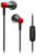 En la oreja los auriculares Pioneer SE-CH3T Red