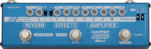 Multi-efect de chitară Valeton MES-6 Dapper Amp Mini