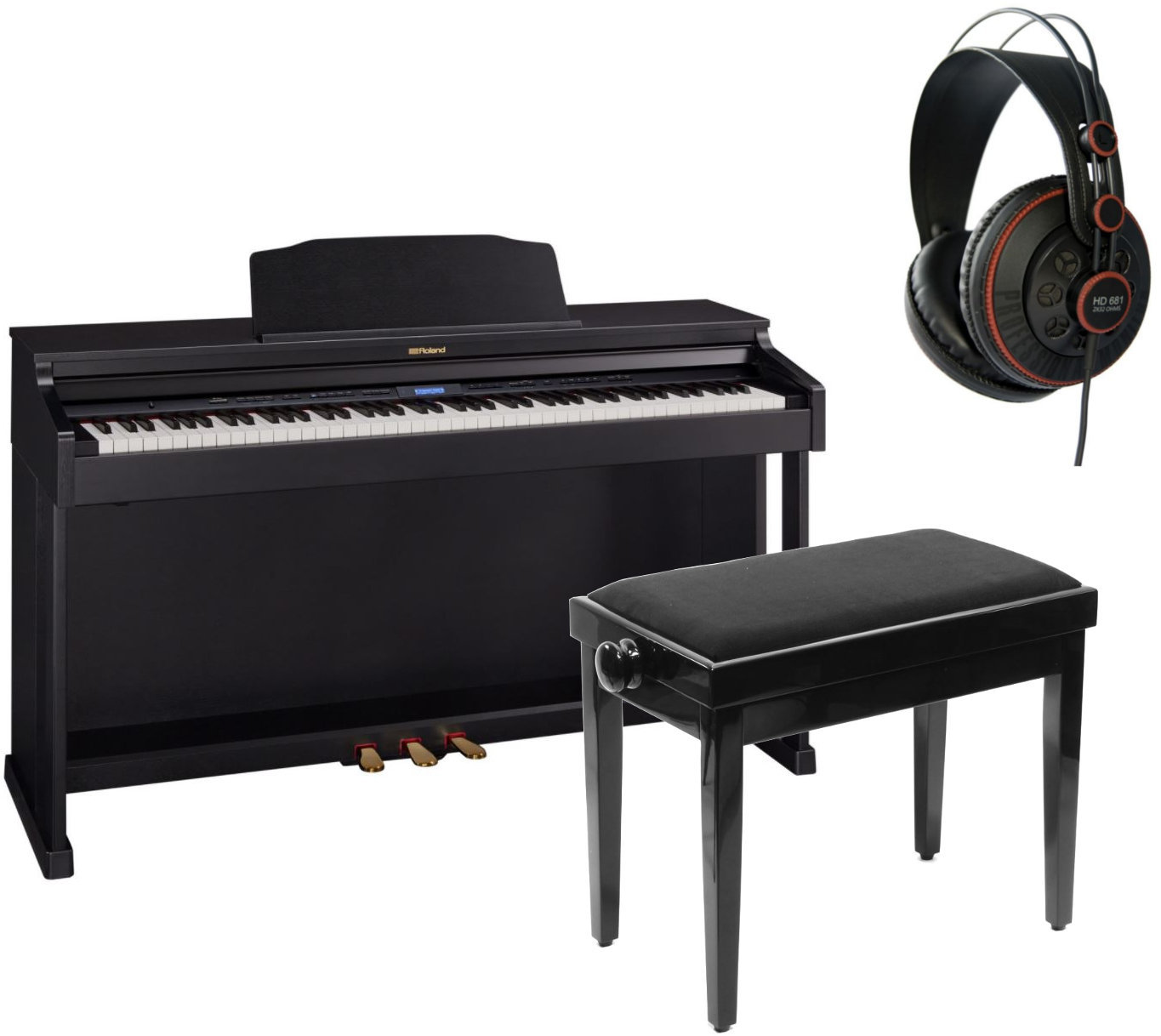 Pianino cyfrowe Roland HP-601 CB SET Contemporary Black Pianino cyfrowe