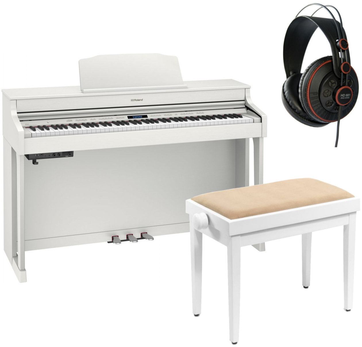 Digitaalinen piano Roland HP-603A WH SET Valkoinen Digitaalinen piano