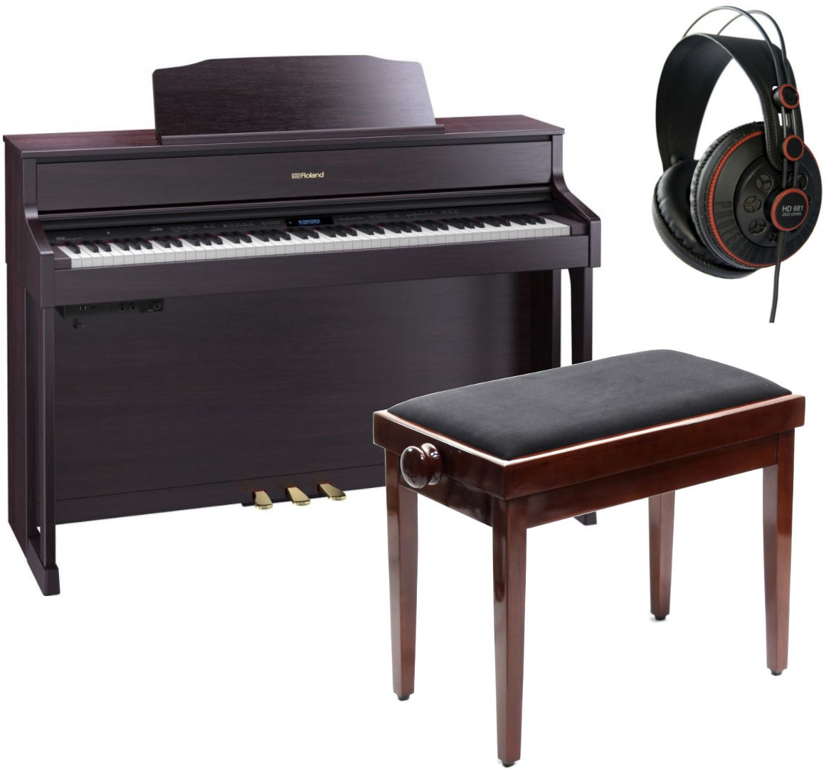 Digitális zongora Roland HP-605 CR SET Digitális zongora