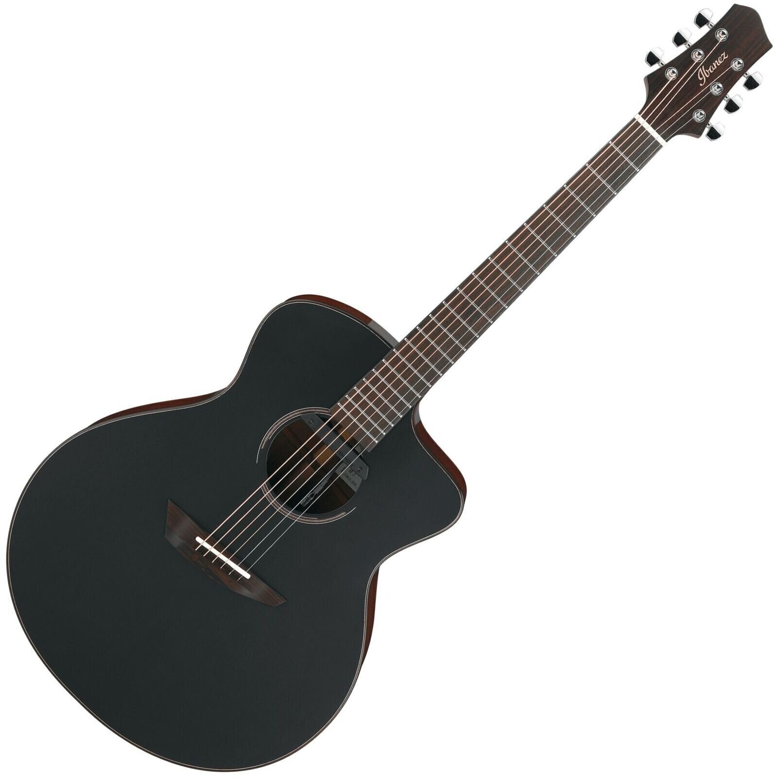 Guitare Jumbo acoustique-électrique Ibanez JGM10-BSN Black Satin-Natural
