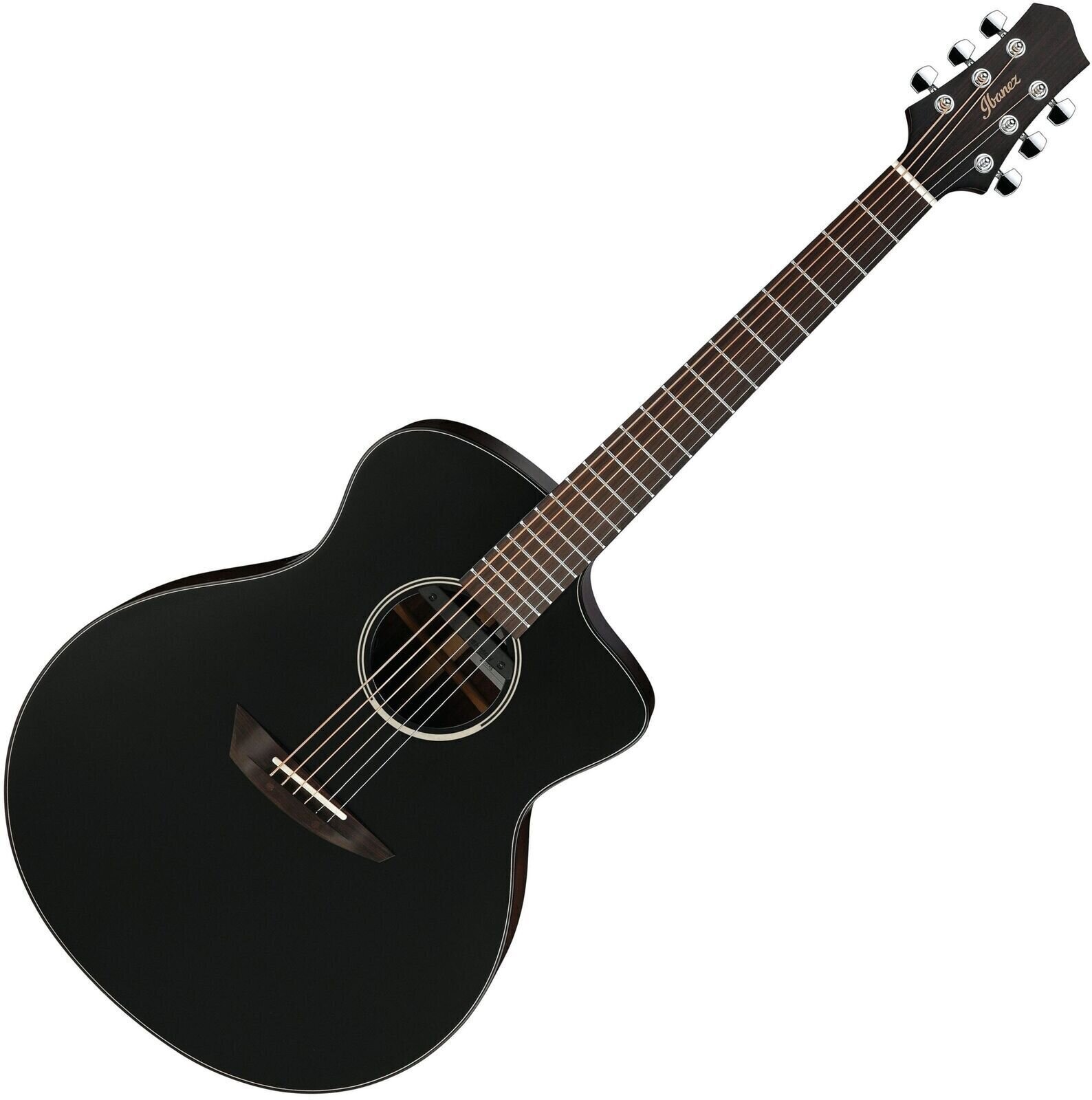 Jumbo elektro-akoestische gitaar Ibanez JGM5-BSN Black Satin-Natural