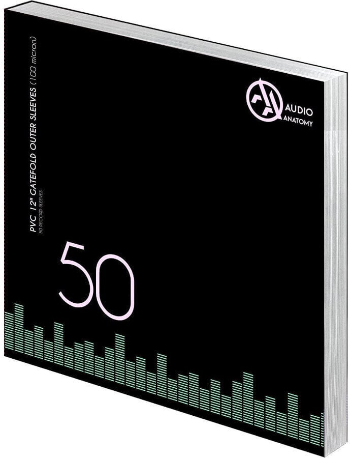 Borsa/custodia per dischi LP Audio Anatomy Vinyl Gatefold Outer PVC AC026 AA Copertine di LP 50