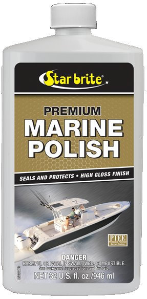 Produto de limpeza de fibra de vidro Star Brite Teflon Premium Polish Produto de limpeza de fibra de vidro