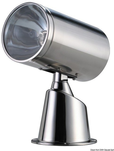 Boat Exterior Light Osculati Stainless Steel electrically controlled spotlight 24 V