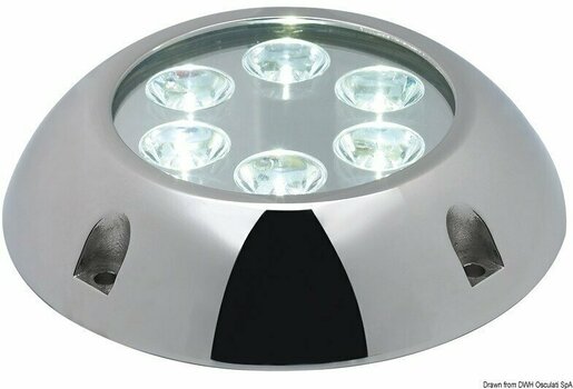 Oświetlenie do łodzi Osculati Underwater spot light with 6 white LEDs - 1