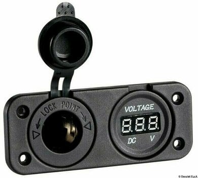 Gniazdo do łodzi Osculati Digital voltmeter and power outlet recess mounting - 1