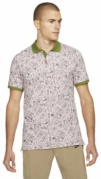 Polo Shirt Nike Space Pink Foam/Asparagus/Asparagus XL Polo Shirt - 1