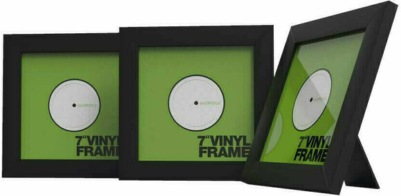 Мебели за LP записи Glorious Vinyl Frame Set 7 Black - 1