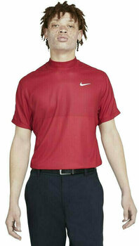 Πουκάμισα Πόλο Nike Dri-Fit Tiger Woods Red/Gym Red/White XL - 1