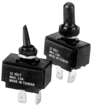 Διακόπτης Επιλογέας Μπαταρίας Talamex Toggle Switch ON/Off/ON 12V-15A With Waterproof Cap