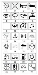 Hajó kapcsoló Talamex Symbol Stickers Hajó kapcsoló