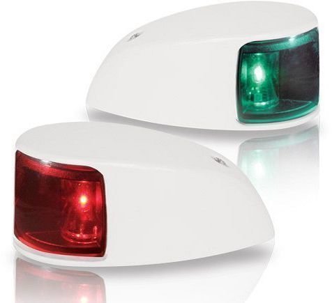 Navigation Light Hella Marine 2NM NaviLED Deck Mount Port and Starboard Pair Series 0620 WHITE