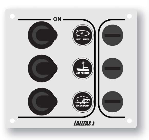 Lodný vypínač, prepínač Lalizas Switch Panel SP3