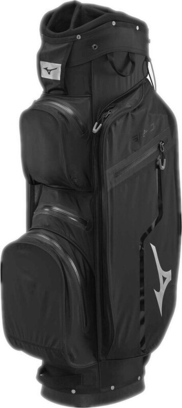 Cart Bag Mizuno BR-DRI Waterproof Jack Black/Silver Cart Bag