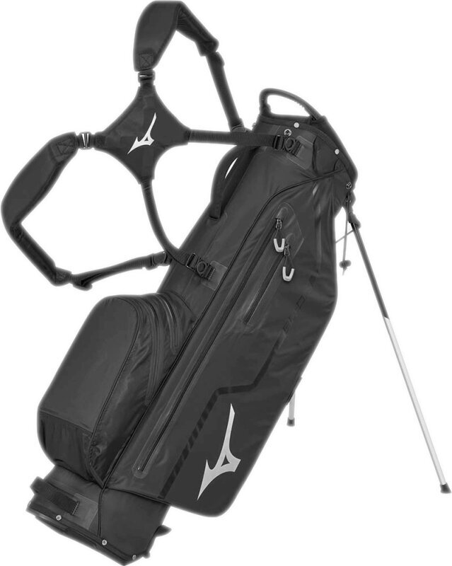 Golfbag Mizuno BR-DRI Waterproof Jack Black/Silver Golfbag