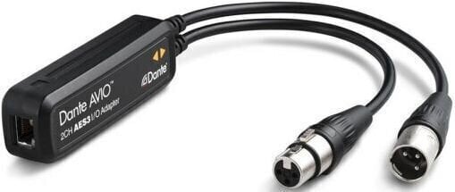 Digital audio converter Audinate Dante AVIO AES3 IO 2x2 Dante - AES3/EBU Adapter