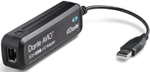 Digitale audiosignaalconverter Audinate Dante AVIO USB PC 2x2 Adapter ADP-USB AU 2x2