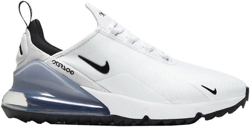 Chaussures de golf pour hommes Nike Air Max 270 G Golf Shoes White/Black/Pure Platinum 36