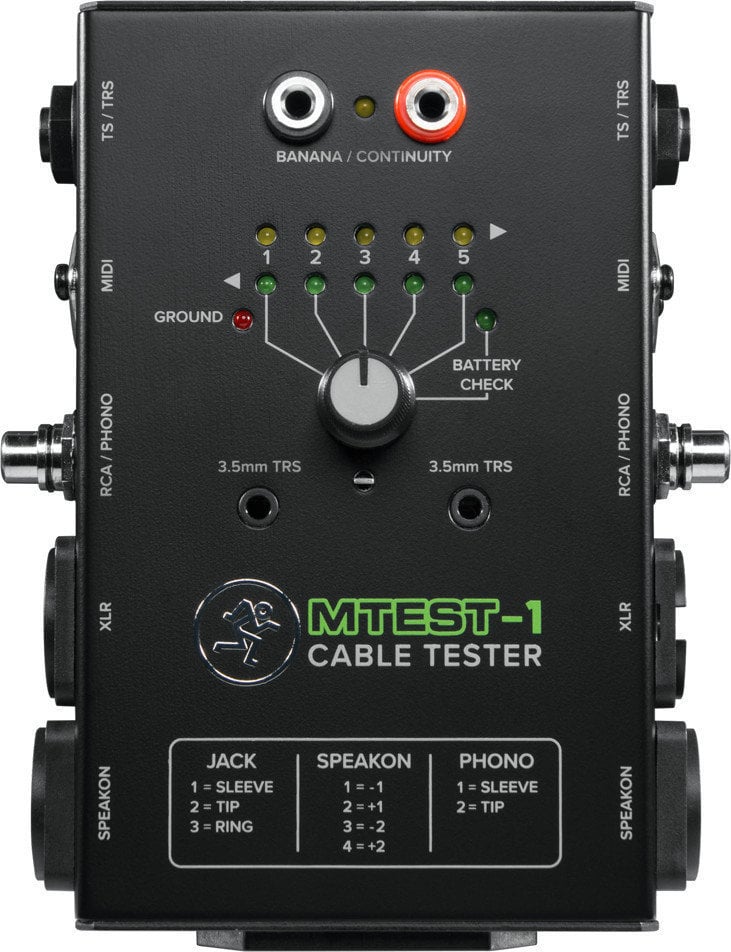 Cable Tester Mackie MTEST-1 Cable Tester