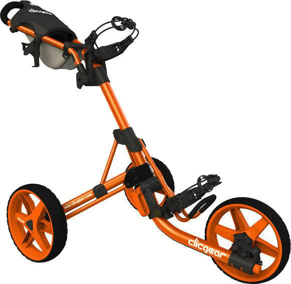 Cărucior de golf manual Clicgear 3.5+ Orange Golf Trolley